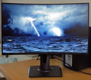 Monitori: Asus Tuf Gaming VG27VQ Zakrivljen Monitor je u originalnom fabričkom — 6