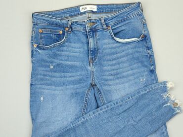 tall jeans uk: Jeansy Zara, L (EU 40), stan - Dobry