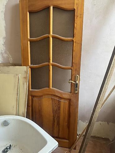 Taxta interyer qapısı 1 ədəd - Material: təbii ağac (şam teksturası