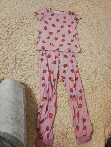 детские пижама: Комплект, цвет - Розовый, Б/у