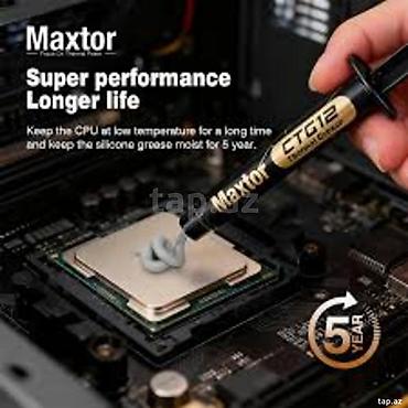 komputer ekrani: 🔥 Maxtor CTG12-E 2g – Yüksək Performanslı CPU Termal Pasta 18W/mK CPU — 1