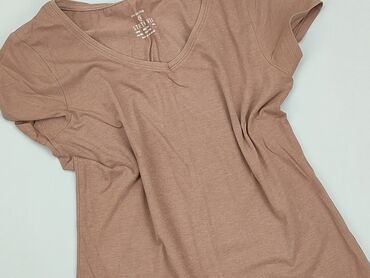skórzane brązowa spódnice: T-shirt, Primark, M (EU 38), condition - Good