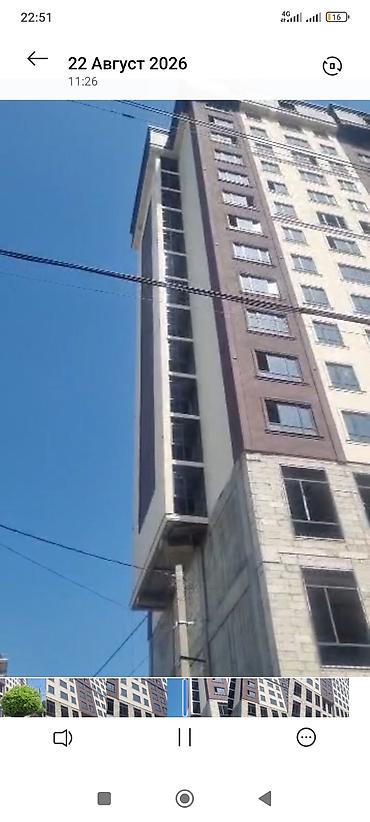 15: 1 комната, 46 м², ул. Курманжан Датка-Абдыкадырова, Элитка, 15 этаж, ПСО (под самоотделку) — 2