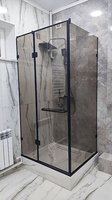 Душевые кабины: Душевая кабина Прямоугольная, Покрытие: Антикапельное — 6