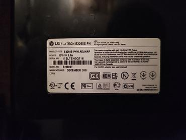 printer adapter: LG Flatron E2260S-PN monitor Adapter AC/DC hər iki qoşqusu var təcili — 1