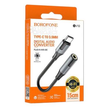 переходник аукс: Переходник Borofone BV19 Creator digital audio converter Type-C to