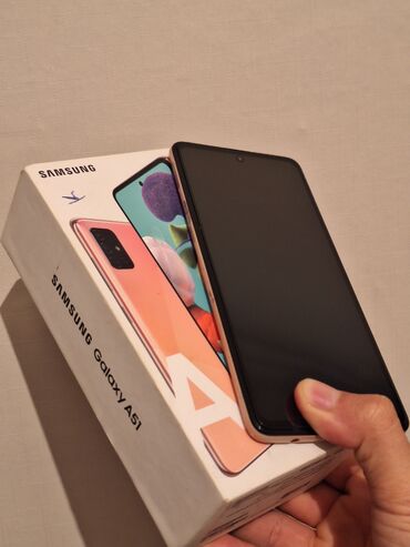 Samsung: Samsung Galaxy A51, 128 GB, rəng - Bej
