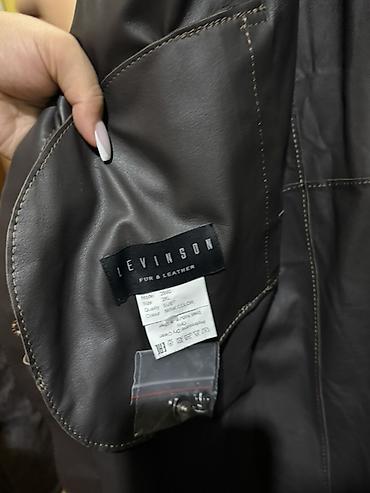 замшевый плащ: Длинное женское пальто LEVINSON Fur & Leather. - Материал — 2