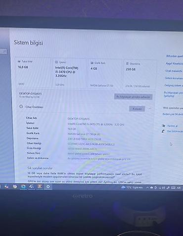 256 ssd: Oyun və gündəlik istifadə üçün masaüstü kompüter seti. Komplektdə — 3