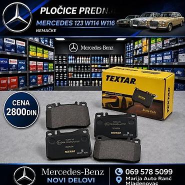 Brake System: PLOCICE MERCEDES 123 W114 W116 PREDNJE I ZADNJE | Plocice mercedes — 2