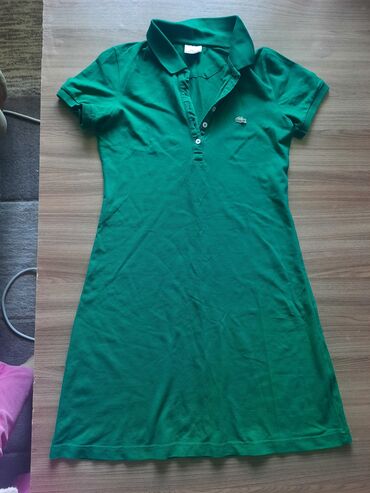 платье зеленое: Повседневное платье, Турция, Лето, Короткая модель, Трикотаж, Спортивное, S (EU 36)