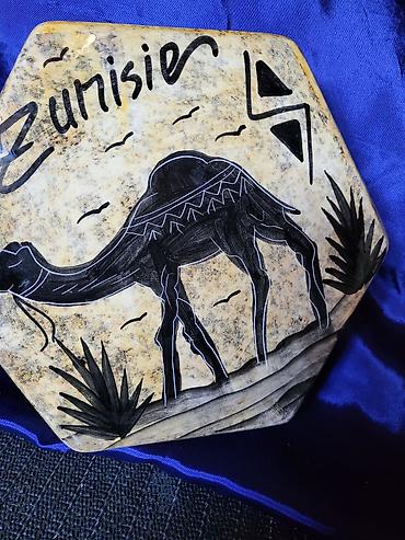 sustikla: Postolje Tunis,vintaz univetzalno,rucno oslikano,pa glazirano — 3
