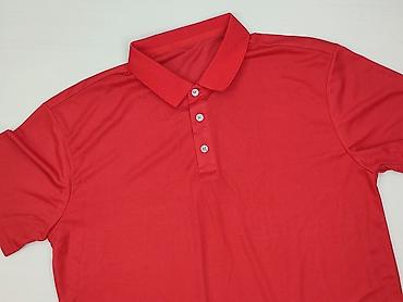 czerwone: Koszulka polo dla mężczyzn, rozmiar 4XL — 1
