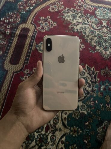 Apple iPhone: IPhone Xs, Б/у, 64 ГБ, Золотой, Защитное стекло