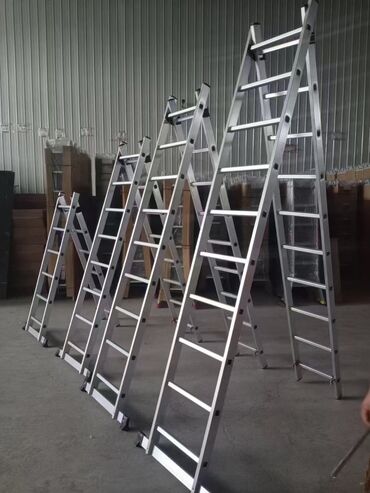 Nərdivanlar: Teleskopik nərdivan, müxtəlif hündürlüklərdə işləmək üçün ideal olan — 9