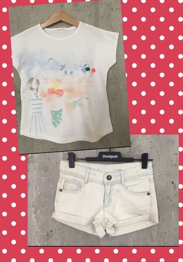 odeća za devojčice: Komplet: Majica, Šorts, 110-116