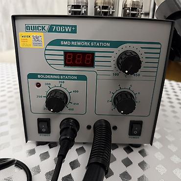 mini prosessor: QUICK 706W+ SMD Rework Stansiyası – Full komplektdir. Təptəzədir. Cəmi — 3