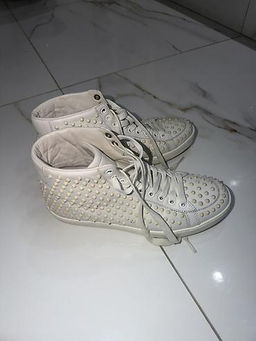 кеды gucci: Кроссовки, 36.5, Gucci, Б/у, цвет - Белый, Самовывоз, Бесплатная доставка — 9