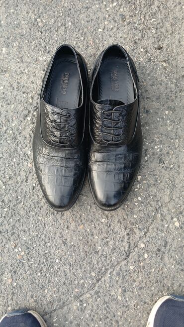 Botinkalar: Klassik kişi ayaqqabısı – Dsquared2 - Rəng: qara - Üst hissə: timsah