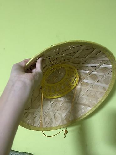 вьетнамская шляпа: Шляпа, Китайская, Лето, Бамбук, Плетеная — 1