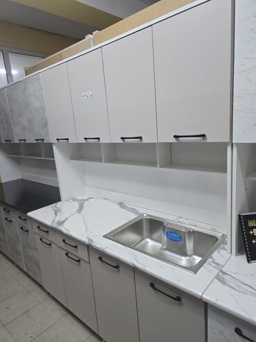 Кухонные гарнитуры: Кухонный гарнитур, Новый, цвет - Белый, ДСП, Платная доставка — 10