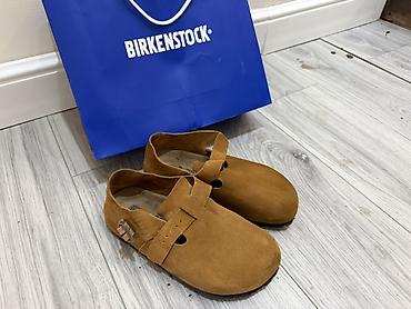 Сабо: Birkenstock Boston — замшевые сабо Натуралка один выход размер маловат — 1