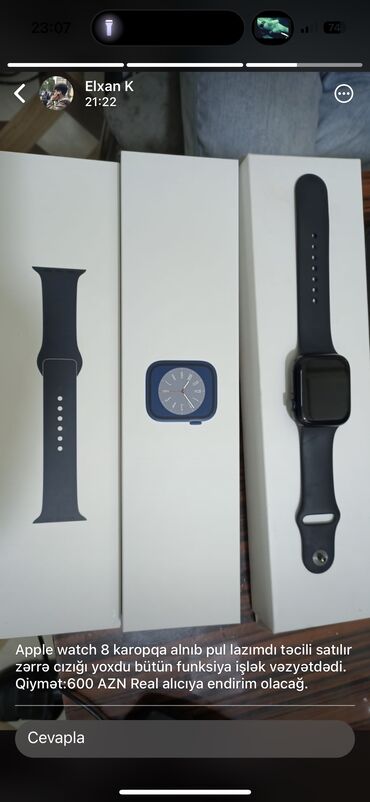 apple watch series 7 qiymeti: Smart saat, Apple