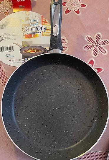 kaustik soda: Новая сковорода высокого качества тяжелая со стеклянной коышкой Made — 3