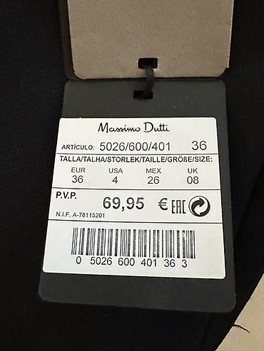 Şalvarlar: Şalvar, Massimo Dutti, S, rəng - Qara — 3