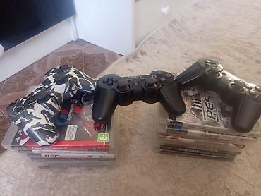 PS3 (Sony PlayStation 3): Игровая консоль Sony PlayStation 3 (модель Slim) с набором дисков — 8