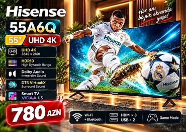 asus baki: Televizor Hisense TV 55A6Q Hisense TV 55A6Q Şəhər: Bakı Məhsul — 1