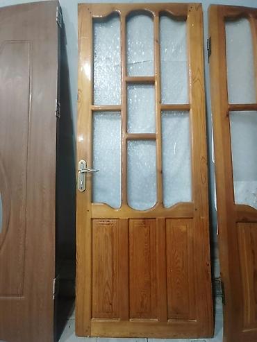 agac gulleri: Taxta otaq qapıları dəsti - Material: təbii ağac (açıq palıd/şam — 3