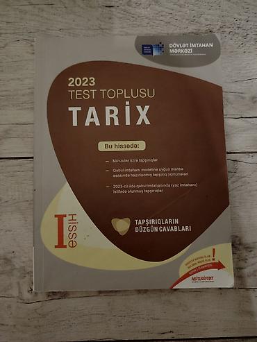tibbi əlcək qiyməti: Azərbaycan Tarixi Testlər 5-ci sinif, DİM, 1-ci hissə, 2023 il — 1