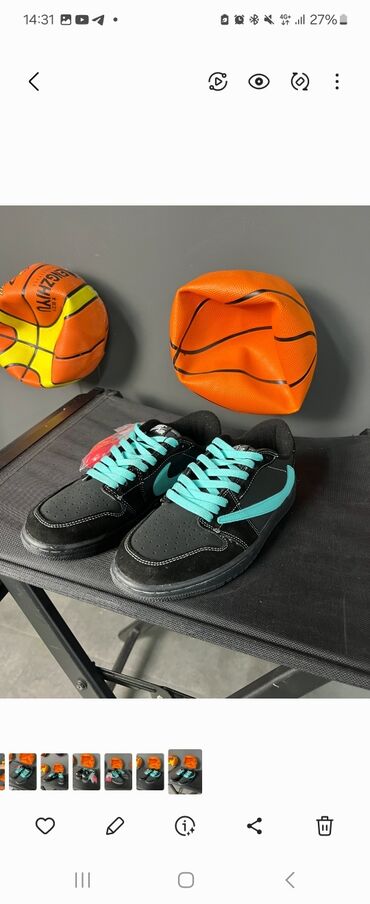 кроссовки 36 размер: Nike Travis Scott 👟 Цена: 4990 сом Размер: 43 Ватсап: inst
