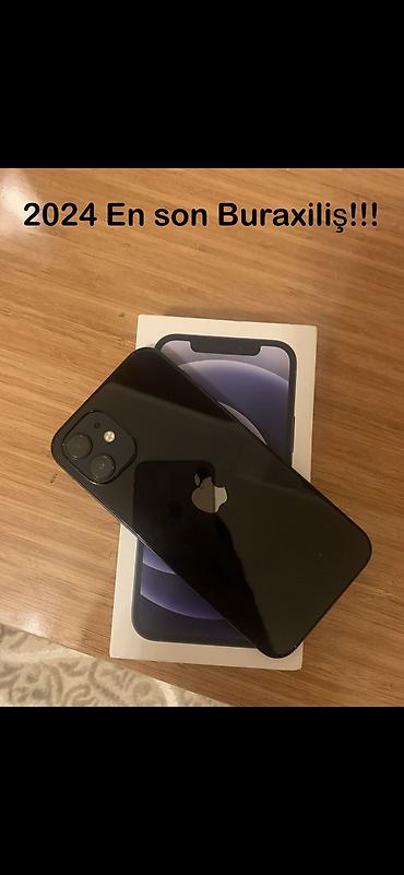 IPhone 12, 64 GB, Qara, Zəmanət, Simsiz şarj, Face ID lalafo.az -da IPhone 12, 64 GB, Qara, Zəmanət, Simsiz şarj, Face ID