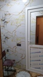 Kafel və metlax: Mərmər naxışlı keramika kafel/divar örtüyü – dekorativ vanna otağı və — 3