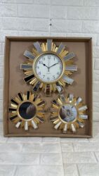 Kişi ayaqqabıları: •GÜNƏŞ FORMALI DEKORATİV DƏST: DİVAR SAATI VƏ DEKORATİV İKİ GÜZGÜ 🕰