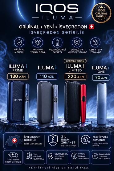 IQOS ILUMA – İsveçrədən gətirilmiş, 100% orijinal məhsul Modellər və — 1