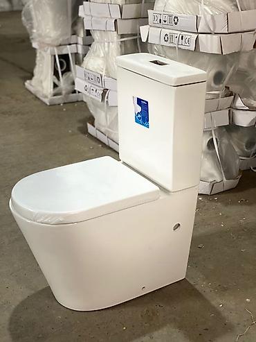 toilet: Kompakt unitaz – keramik, iki hissəli (qab + su bakı) - Dizayn — 1