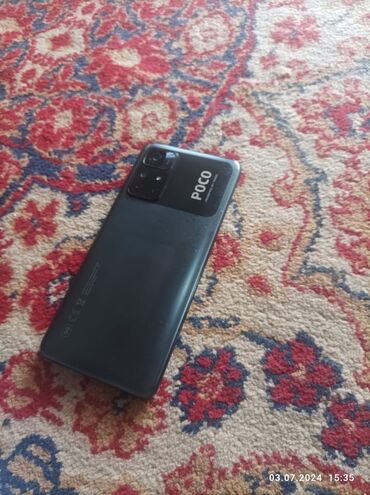 мобильные телефоны поко: Poco M4 Pro 5G, Б/у, 128 ГБ, цвет - Серебристый, 2 SIM
