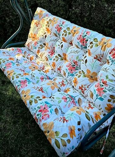 Jastuci: Jastuci za dvorišnu ljuljašku – trosed - Udobni, debeli jastuci sa — 11