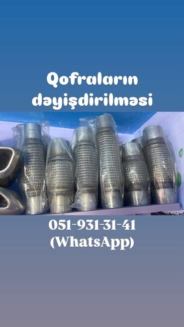 ford ehtiyat hissələri ayna sultanova: Avtomobil qaz çıxış sistemləri üçün metal gofralar. Qaz çıxış