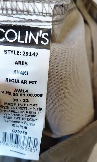 qaqa şalvarı: Şalvar-yeni original Colin's firmasinin,30-32. Razmer. Xaki rengi. Bel — 4
