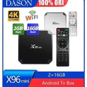 smart tv box: Yeni Smart TV boks TV box 2 GB / 16 GB, Android, Ünvandan götürmə, Pulsuz çatdırılma, Ödənişli çatdırılma