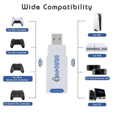 Аксессуары для консолей: Адаптер для контроллера DS50 Pro, мини-контроллер с поддержкой