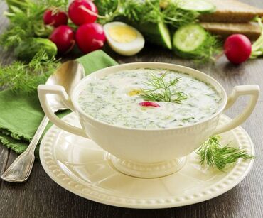 купить мясо домашних кур: Вкусная,домашняя окрошка на заказ,350 гр - 80 сом