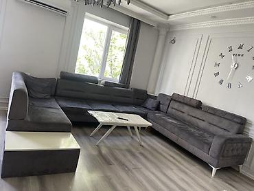 Divan və masa dəstləri: - Məhsul: Künc divan dəsti (böyük ölçülü L‑şəkilli kompozisiya + — 1