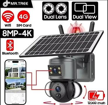 susara za meso: Solarna kamera 4G SIM app UBox samonapajajuća ZOOM Zvuk Roto. Kamera — 1