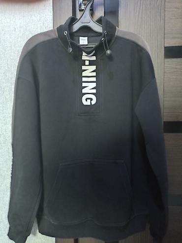 штаны джогеры: Мужская толстовка, Все размеры, Li-Ning, Б/у, цвет - Черный, Самовывоз — 2