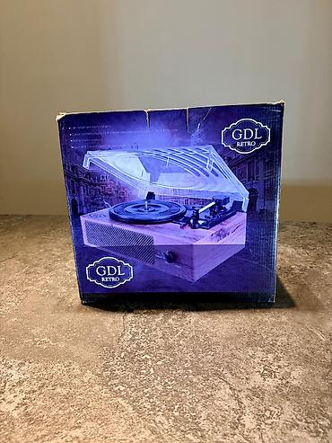 retro gramofon: 🎵 Retro Vinil Pleyer (Gramofon) – Bluetooth / AUX / Daxili Dinamik — 5